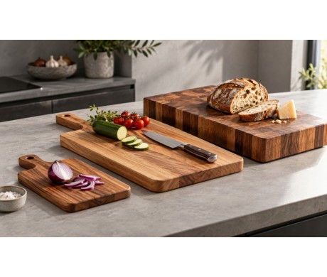 Πώς να διαλέξεις ξύλινη επιφάνεια κοπής: μέγεθος, πάχος και χρήση
