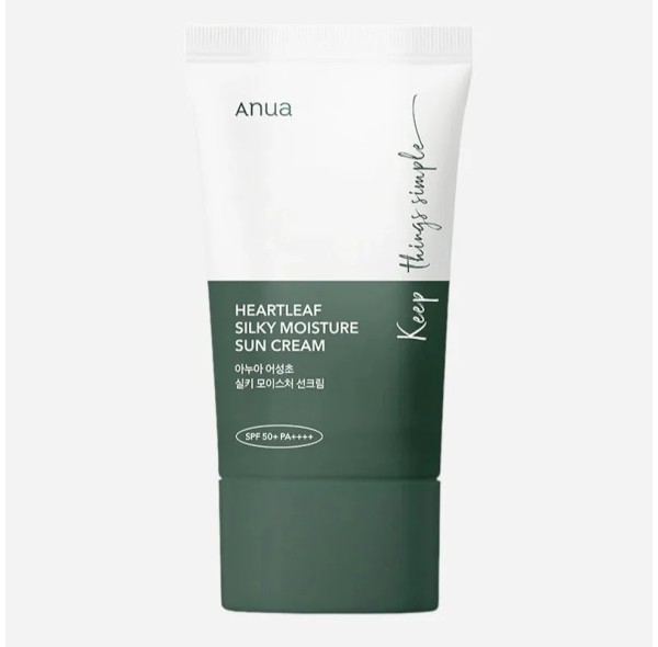 Anua Αντηλιακό Προσώπου Heartleaf Silky Moisture Sun Cream SPF50+ PA++++ 50ml