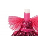 Χειροποίητη Λαμπάδα Φόρεμα Pink Sequins