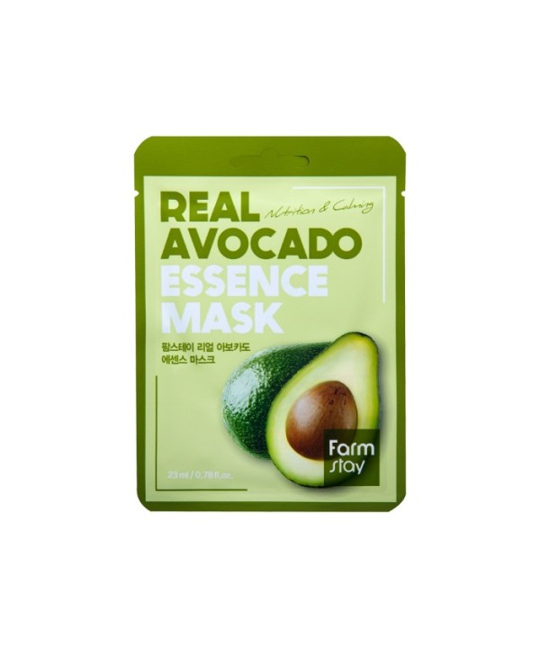 Farmstay Real Avocado Essence Mask - Μάσκα Προσώπου με Αβοκάντο 23ml