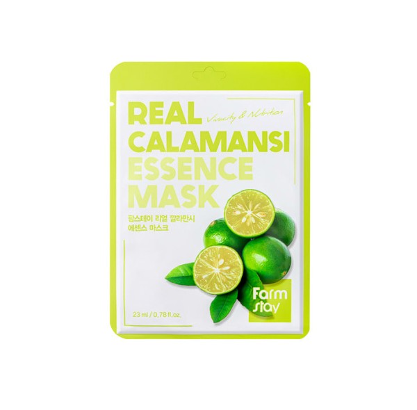 Farmstay Real Calamansi Essence Mask - Μάσκα Προσώπου με Καλαμάνσι 23ml