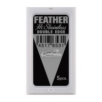 Feather Platinum Coated Λεπίδες Ξυρίσματος (5τμχ)