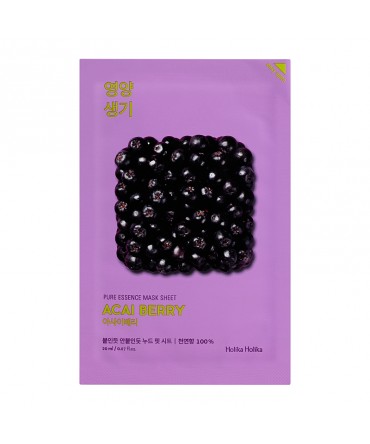 Holika Holika Pure Essence Mask Sheet - Acai Berry 20ml