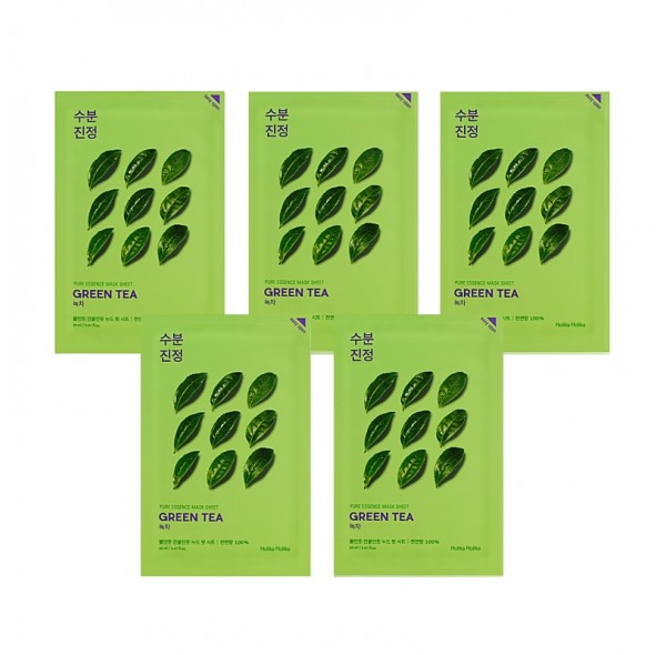 Holika Holika Pure Essence Mask Sheet - Green Tea 20ml (5 τμχ)