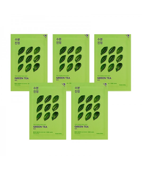 Holika Holika Pure Essence Mask Sheet - Green Tea 20ml (5 τμχ)