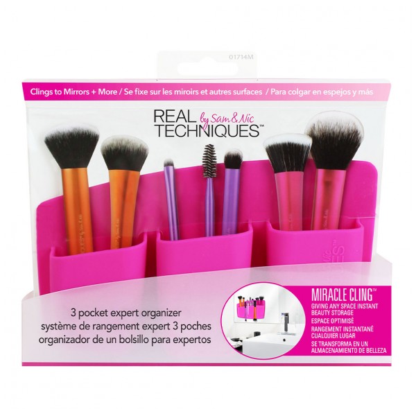 Real Techniques 3 Pocket Expert Organizer Pink