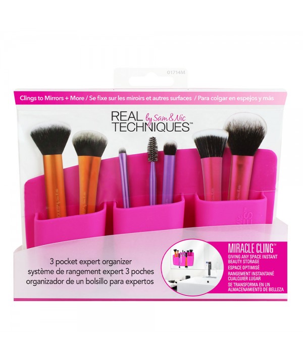 Real Techniques 3 Pocket Expert Organizer Pink