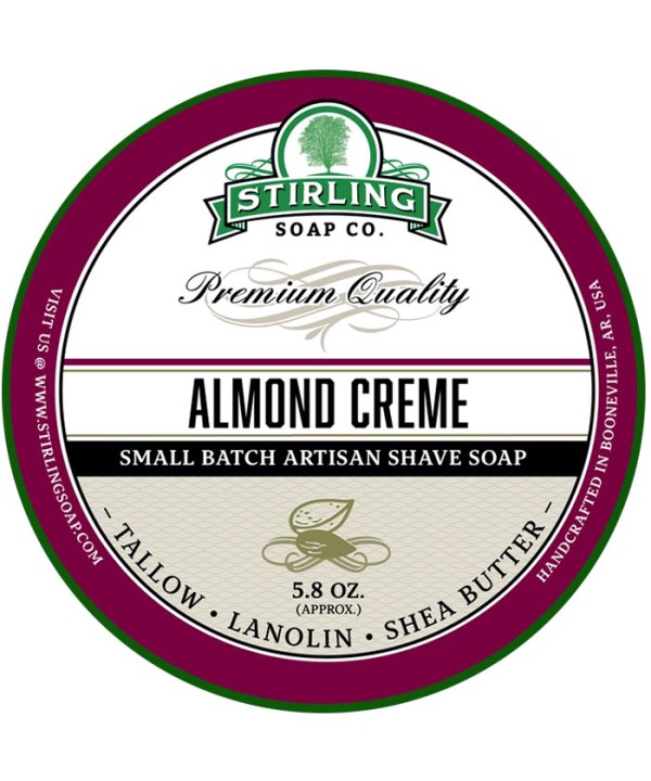 Stirling Company Σαπούνι Ξυρίσματος Almond Creme 170ml