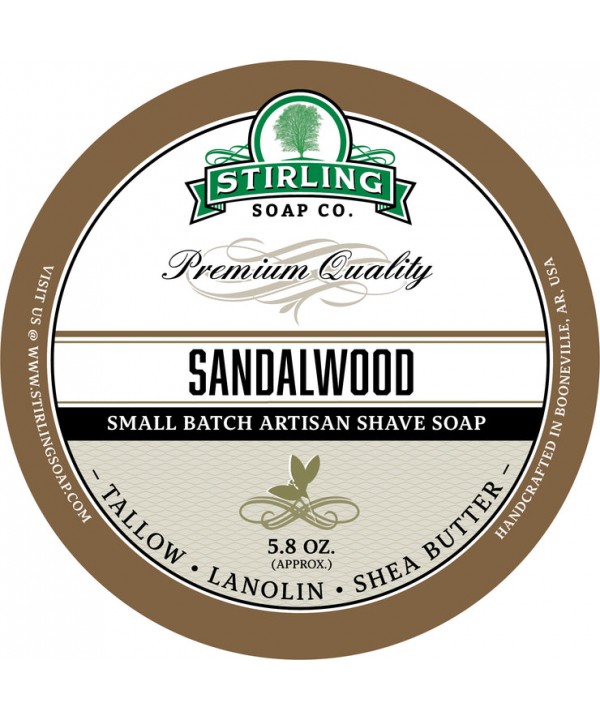 Stirling Company Σαπούνι Ξυρίσματος Sandalwood 170ml